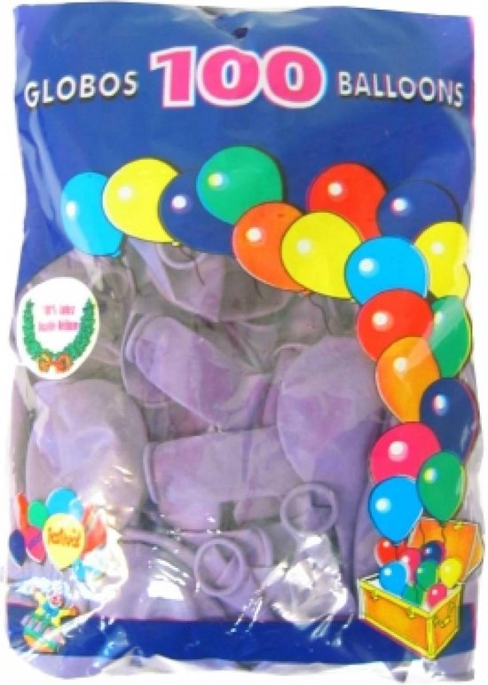 15x Ballons violets - 27 cm - ballon violet pour l'air ou l'hélium