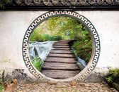 Tuinposter - Ronde poort doorkijk 17