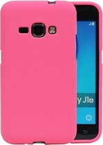Roze Zand TPU back case cover hoesje voor Samsung Galaxy J1 2016