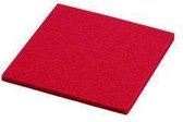 Daff Coaster - Feutre - Carré - 10 x 10 cm - Feu - Rouge