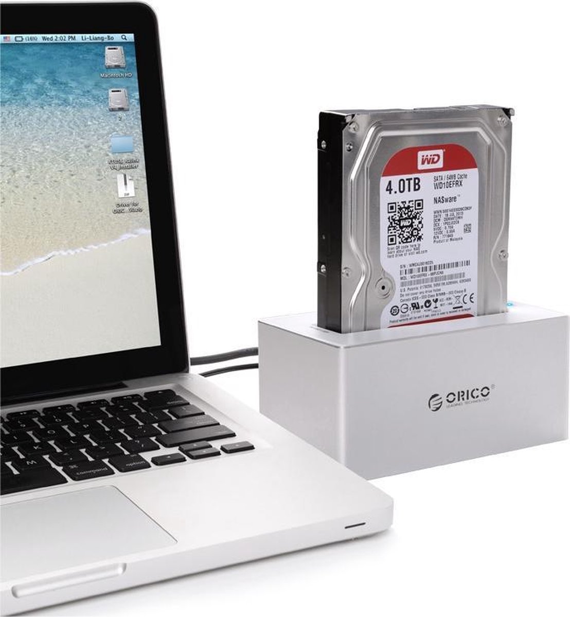 Inateck Boîtier Disque Dur RGB 3,5 Pouces, Boîtier Externe USB