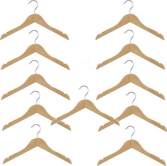 Set van 10 baby kledinghangers van 28 cm breed voor babykleding | bol.com