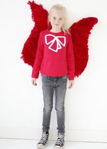 Meisjes t-shirt rood biologisch katoen Royal Pea