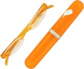 Leesbril +3.00/58mm merk: VidiVici in kunststof oranje