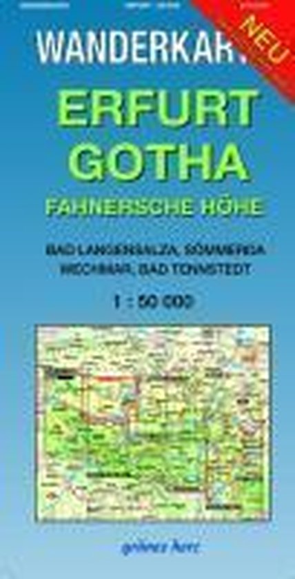 Wanderkarte Erfurt, Gotha 1:50.000 - cover