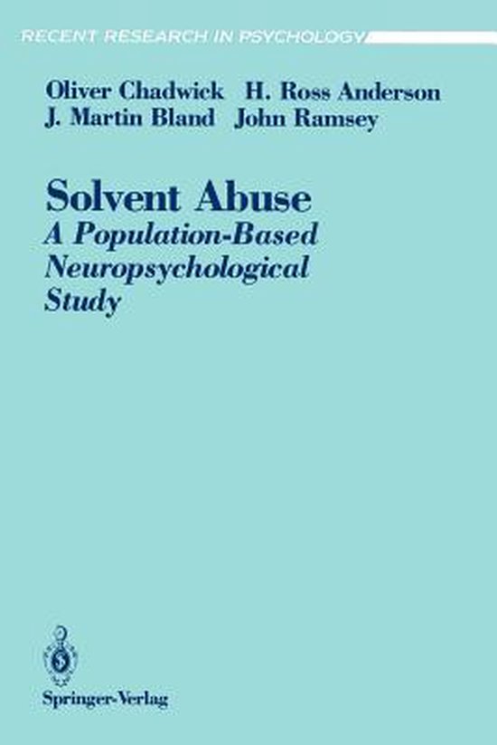 Solvent Abuse, Oliver Chadwick 9780387976075 Boeken