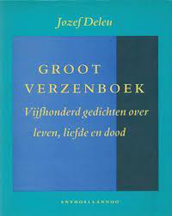 Boek cover Groot verzenboek van Jozef Deleu (Hardcover)