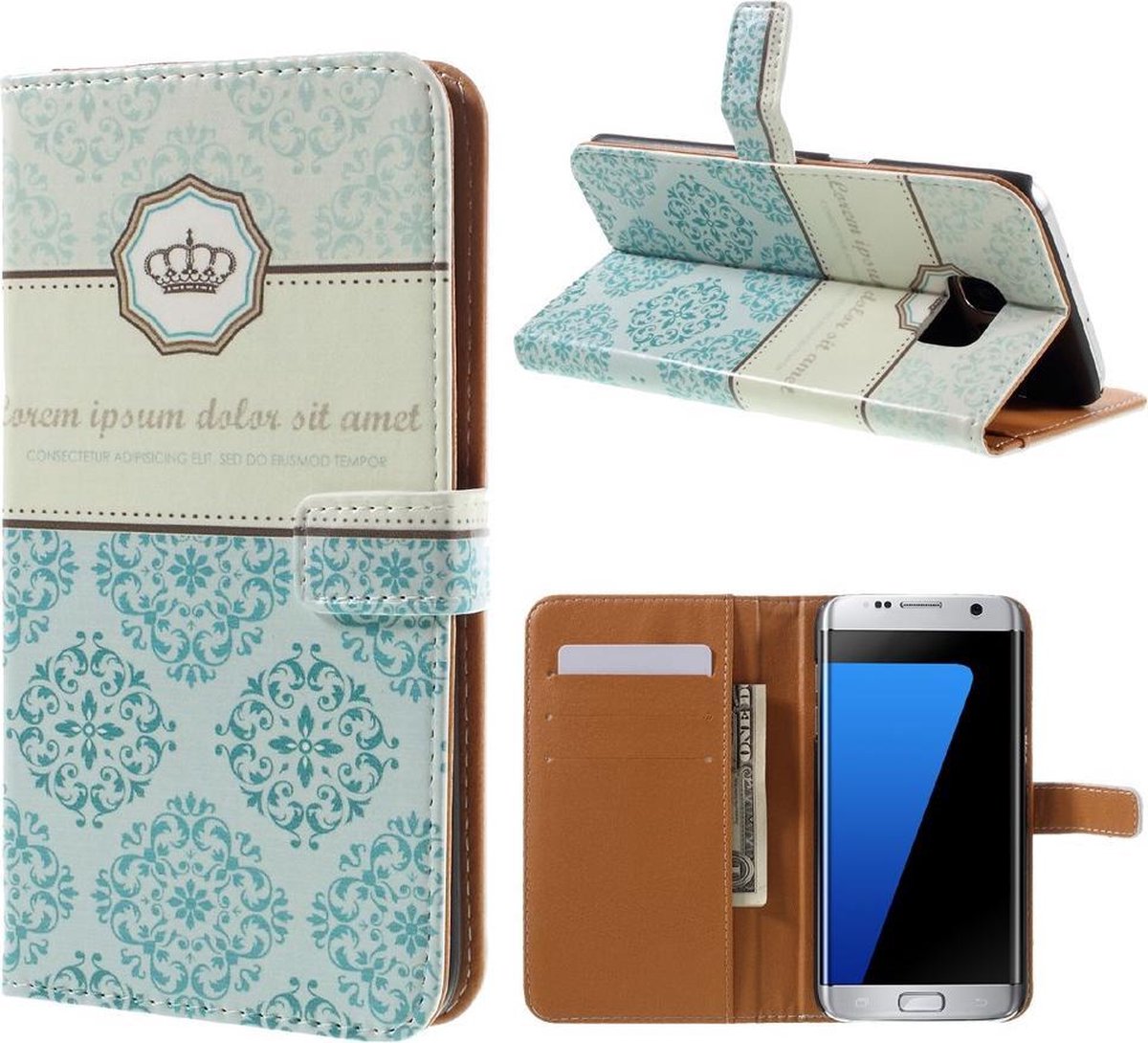 Kroon agenda wallet hoesje Samsung Galaxy S7 Edge