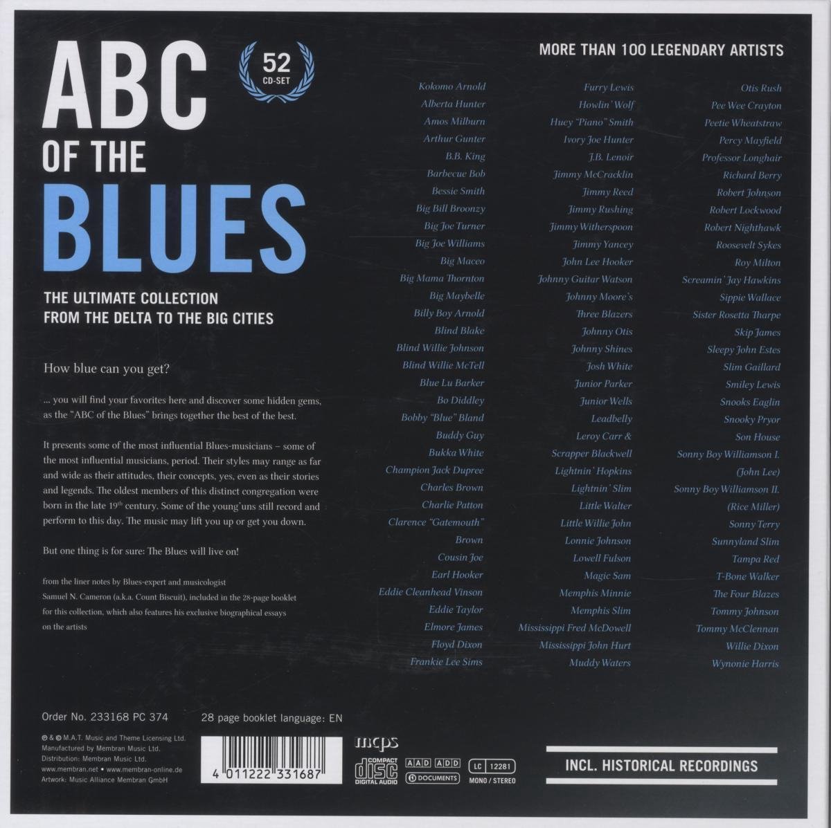 ABC OF THE BLUES 52CD SET 付属 ホーナーハーモニカ