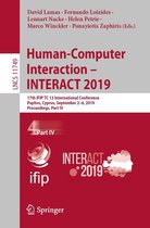 Lecture Notes in Computer Science 11749 - Human-Computer Interaction – INTERACT 2019