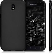 Zwart TPU Siliconen Case Hoesje Geschikt voor Samsung Galaxy J7 Pro