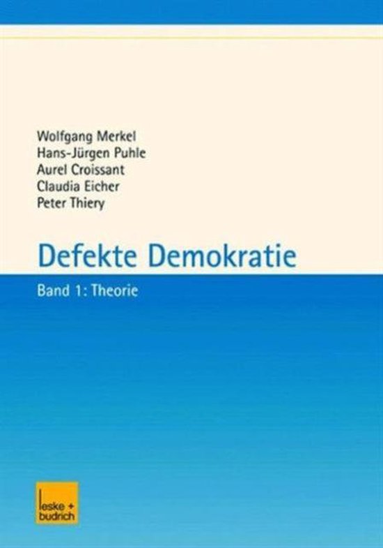Defekte Demokratie 9783810032348 Aurel Croissant Boeken bol