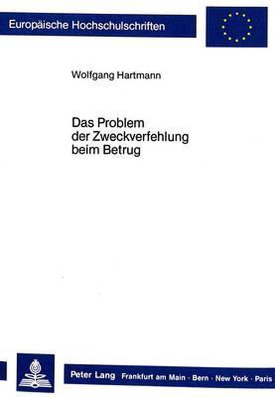 Das Problem der Zweckverfehlung beim Betrug - cover