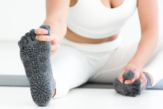 Yogistar Yoga-teensokken, graphit 36 - 38 Sportsokken van YOGISTAR — afbeelding 3