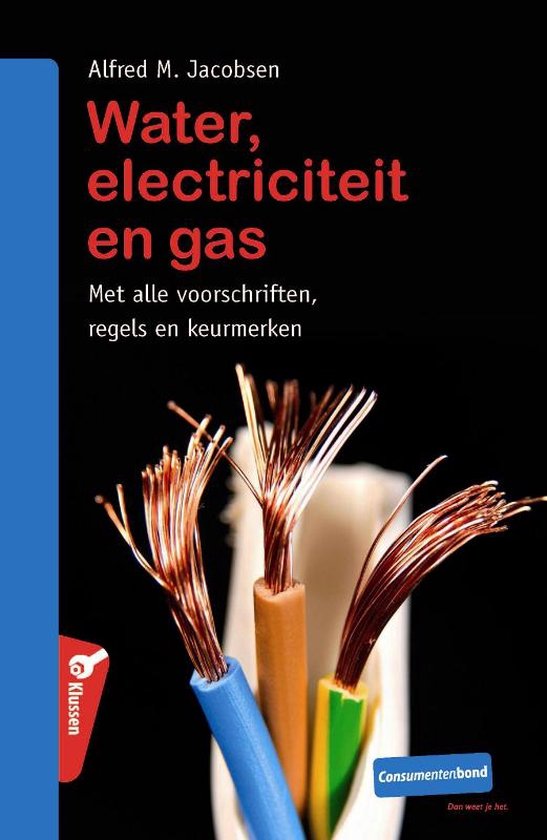 Cover van het boek 'Water, elektriciteit & gas' van Alfred M. Jacobsen