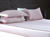 Zijden hoeslaken, 100% zijde, 405thread count (19momme), Vintage rose 90x200cm