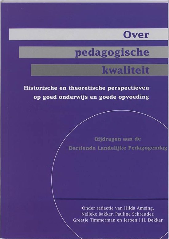 Over pedagogische kwaliteit - cover