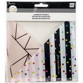 Me and My Big Idea's - Adhesive Pockets - Rainbow - 3stuks