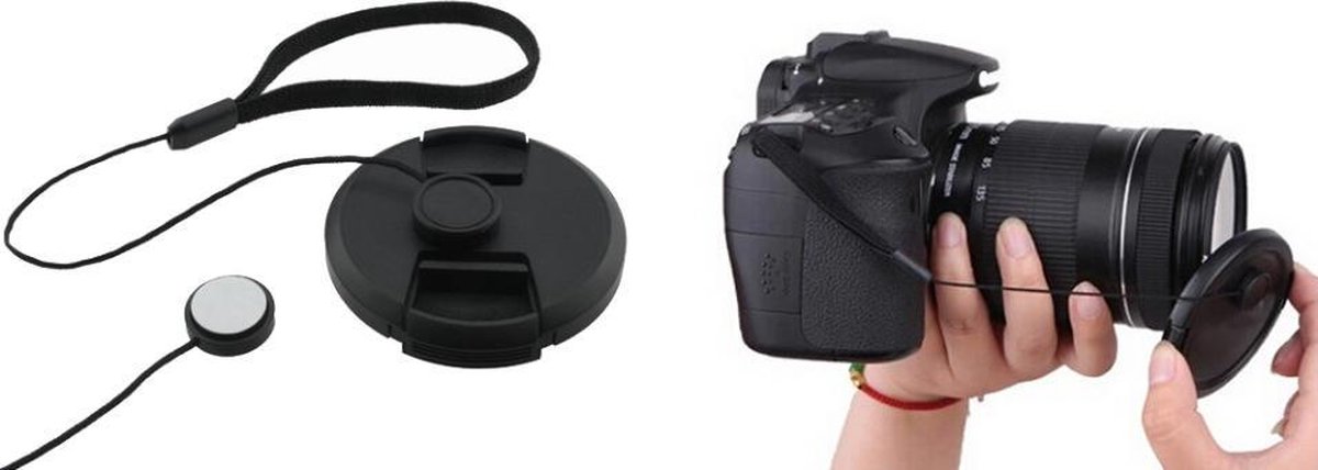 Achterlensdop, draagbaar, L-houder, goede robuustheid, eenvoudige verwijdering, standaard design, 2 stuks achterlensdoppen, goede bescherming voor SL T-camera's
