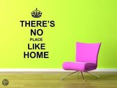 Muurtekst There's no place like home M zwart