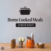 Svejo Living Muurtekst ''Home Cooked Meals''