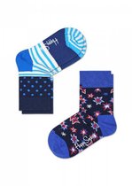 Happy Socks Kids 2-Pack Bang Bang Blauw 4-6 jaar