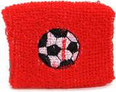 Tom Zweetband Voetbal 7 Cm Rood