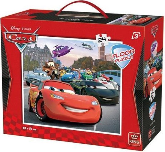 Inspecteren Oorzaak Slaapkamer King Vloerpuzzel Disney Cars 24 Stukjes | bol.com