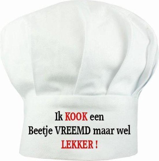 Benza Koksmuts voor volwassenen Ik KOOK een beetje VREEMD maar wel lekker ! 2