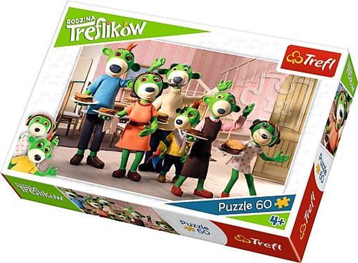 Trefl Puzzel 60 Stuk - De Treflik Familie Ontbijt