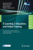 E-Learning, E-Education, and Online Training