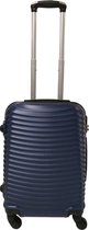 Handbagage koffer 51cm 4 wielen trolley - Blauw