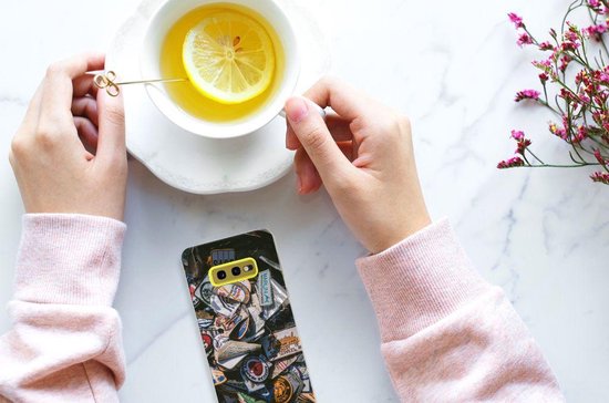 Coque Téléphone pour Samsung Galaxy S10e Tenphone Etui Coque Badges