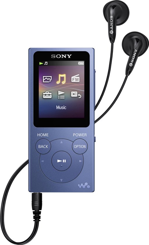 huid de wind is sterk Productiviteit Sony NW-E394 Walkman - MP3-speler - 8GB - Blauw | bol.com