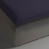 HnL Living - Hoeslaken - Topper - Jersey - 80/90 x 210/220 cm - Violet