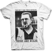 Big Lebowski - There Are Rules T-Shirt wit - XL