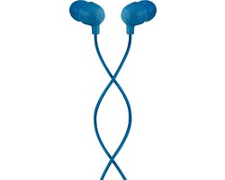 House of Marley Little Bird Bedrade Oortjes - Oordopjes met Draad - 3,5 m AUX - Microfoon - 1knopsbediening - Blauw