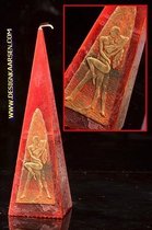 Erotische Kaars, Piramide 24 cm