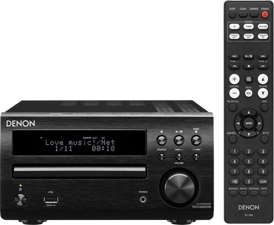 Denon RCDM-40DAB - Radio/CD-speler met DAB+ - Zwart | bol.com