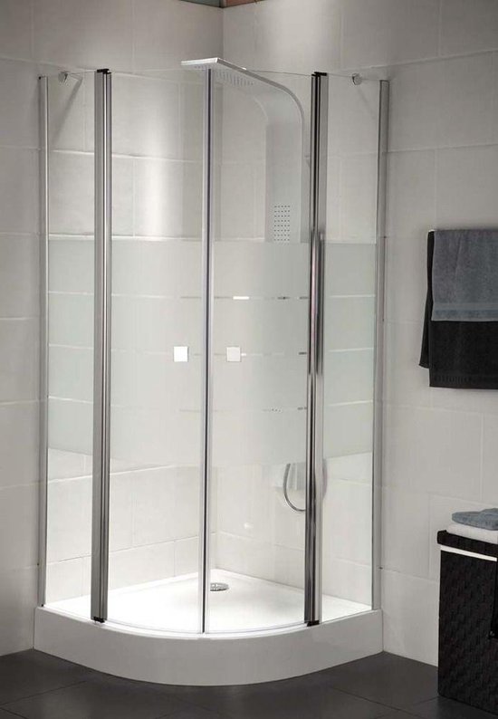 Saniscape Intense douchecabine 90x90 chroom kwartrond