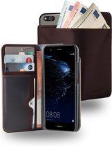 Azuri Huawei P10 Lite hoesje - Walletcase - Bruin
