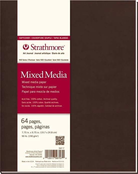 Strathmore 500series Mixed Media Art Journal 20x25 cm soft cover bol