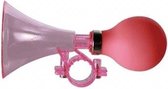 Fiets toeter roze 15 cm