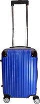 Handbagage koffer 53cm 4 dubbele wielen trolley - Blauw