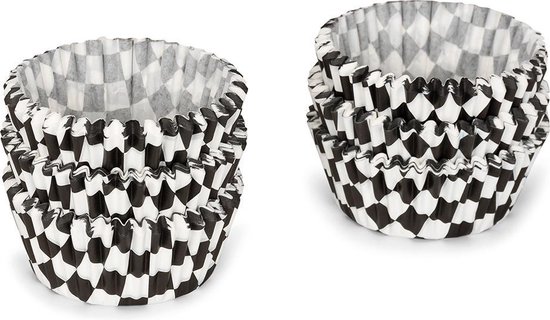 Papieren cupcake vormpjes stripes - set van 24 - ø11 cm