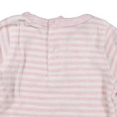 Setje So Soft Free light pink stripe dirkje -  Maat  74