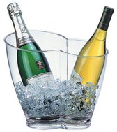 APS-Germany Wijnkoeler | 2-Vaks | 4 Liter | Transparant
