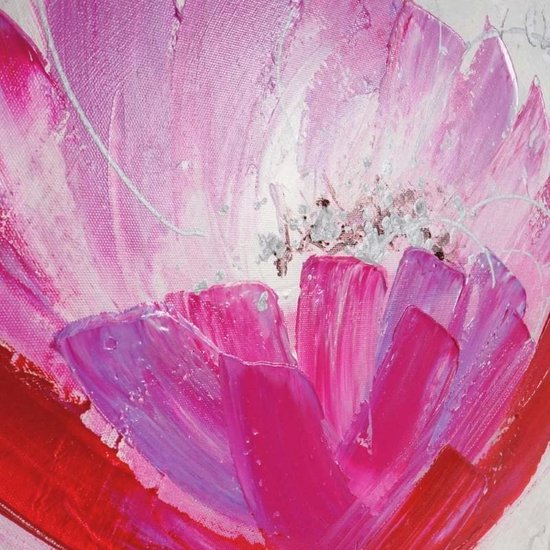 Handgeschilderde Olieverf schilderij Klaproos