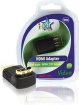 High Speed HDMI met Ethernet Adapter 270° Gehoekt HDMI-Connector - HDMI Female Zwart