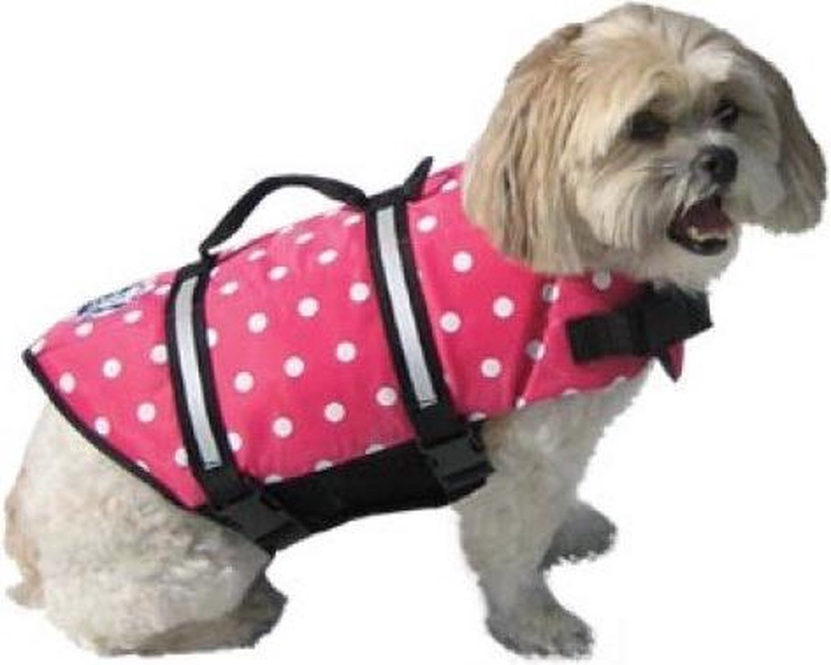 zwemvest Paws Aboard Pet Life Jacket, maat l kleur pink